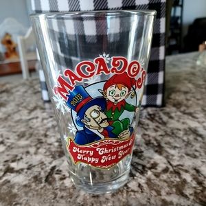 2015 Macados Merry Christmas and Happy  New Year glass.
